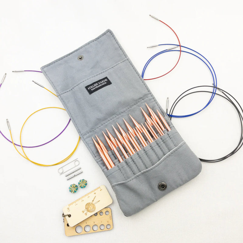Interchangeable Circular Knitting Needles Set - 13 Sizes (US 2.5 To 15) With Cables & Case - View #13