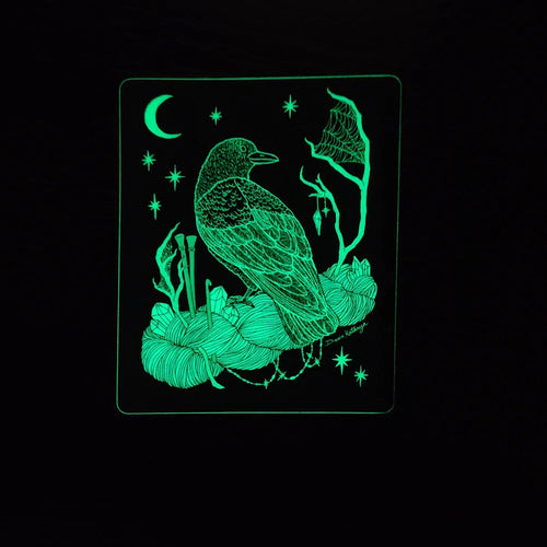 Dawn Kathryn Glow in the Dark Sticker - Avenue Yarns