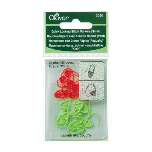 Clover-Quick Locking Stitch Markers - Avenue Yarns